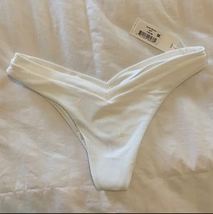 Frankies Bikinis Austin Bottoms SZ M NWT White